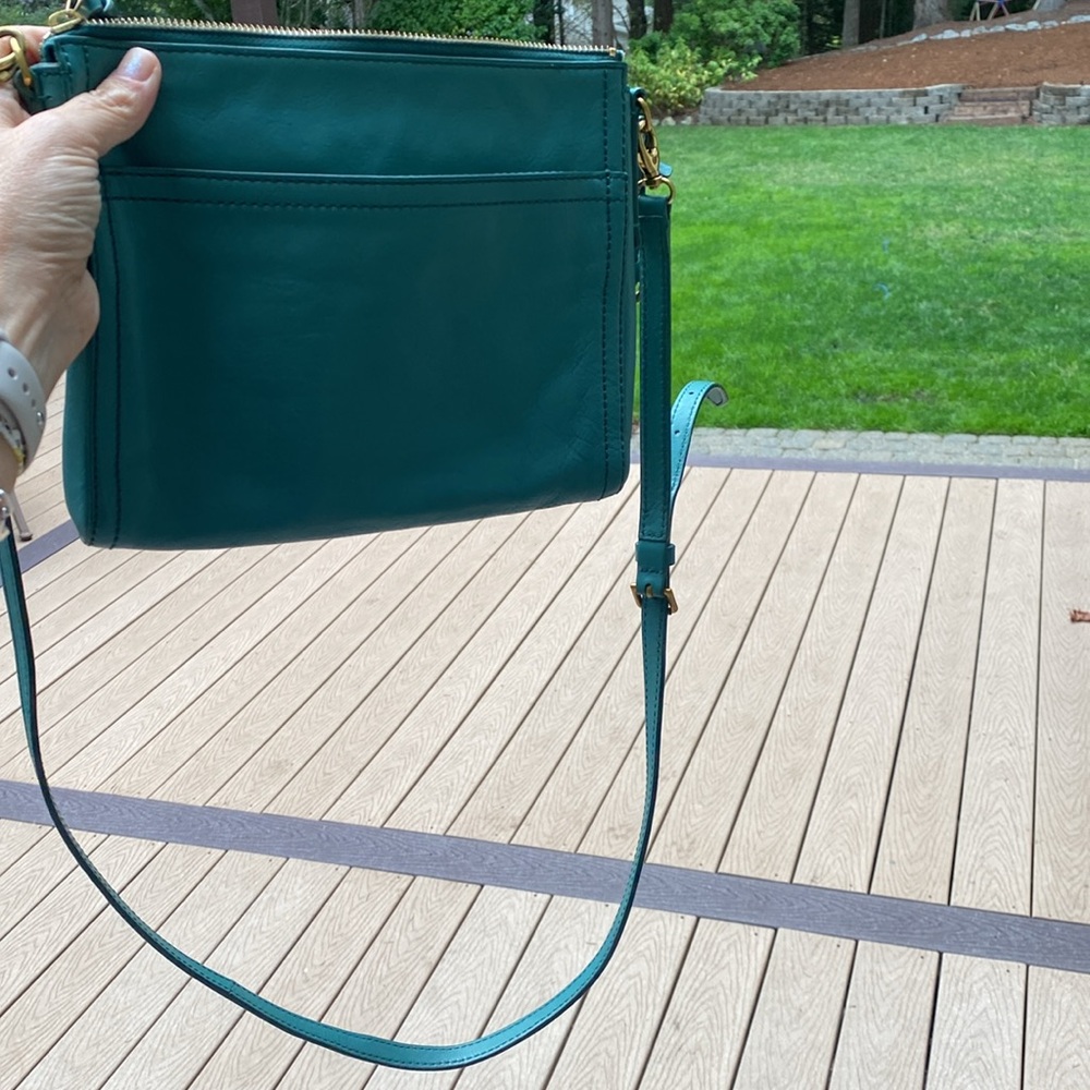 Turquoise, blue, fossil purse, cross body